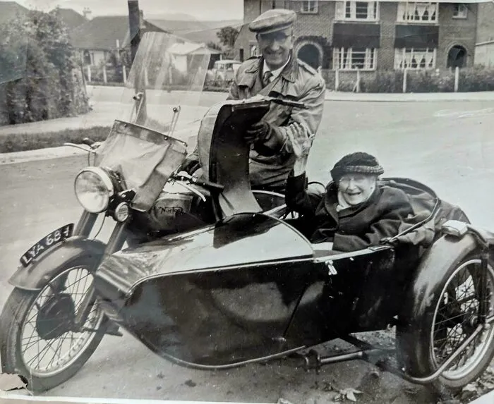 La bisabuela de mi esposo. Dorchester, Inglaterra, 1959. Tres meses antes de cumplir 100 años.