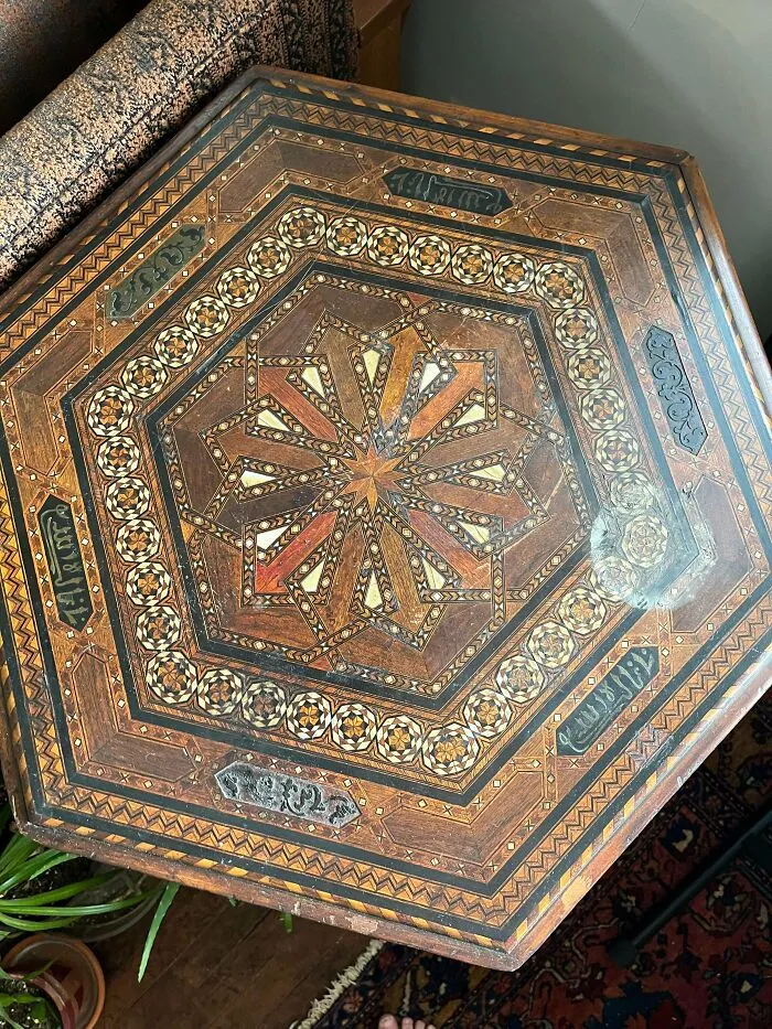 Inherited A Table From Partner’s Wealthy Grandmother (USA). They Watered A Plant And Set It Down Here— Can We Reverse The Water Damage? Other Care Tips Appreciated