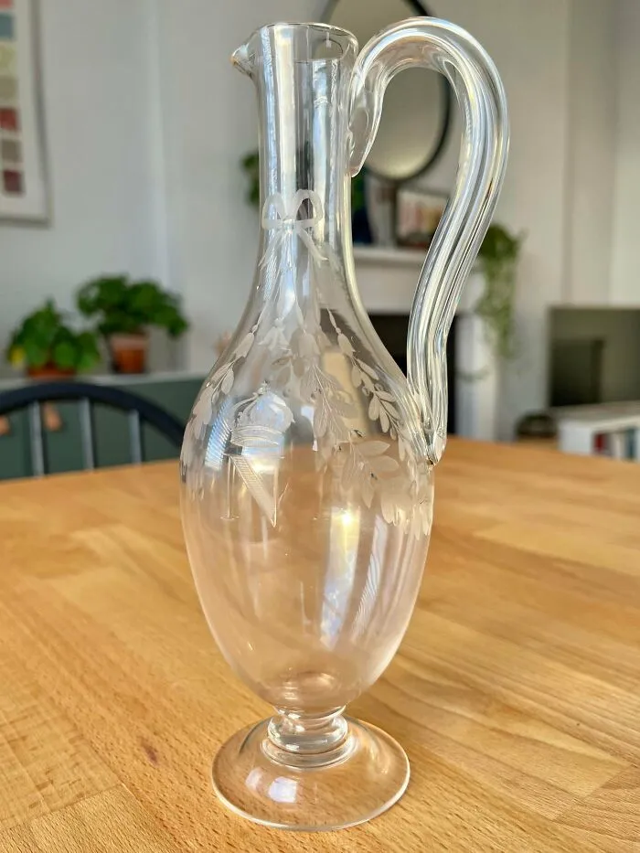 I Found This 19th Century Glass Crystal Decanter For $4 That Once Belonged To Emperor Napoleon III’s Personal Table Service
