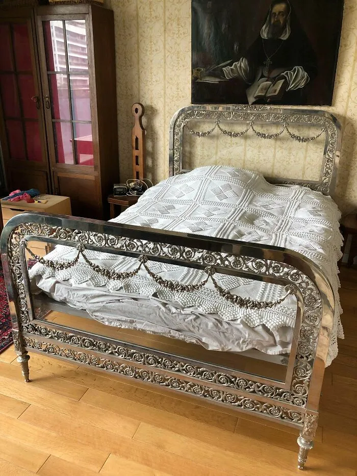 Beautiful Bed Frame Bought In Madrid Circa 1930