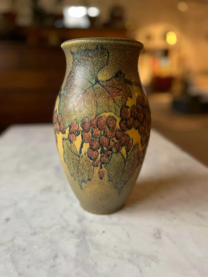 When I Saw The Glaze At The Back Of A Shelf At Goodwill Today, I Almost Had A Heart Attack. 1926 Rookwood Pottery Vase For $8.99!!!