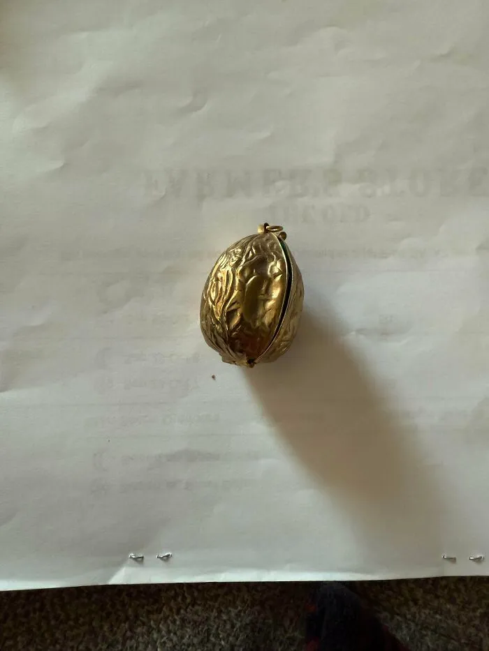 Small Walnut Shaped Sewing Kit USA