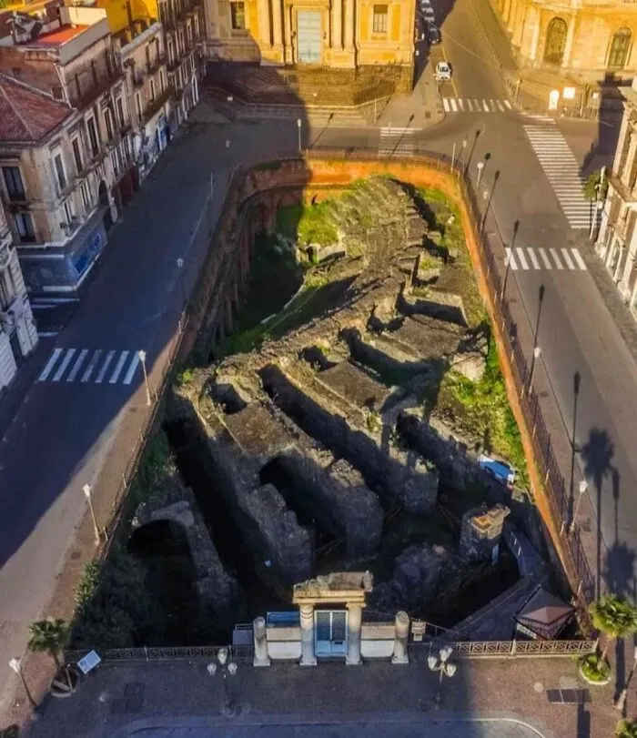The Roman Amphitheatre Of Catania In Sicily, 2nd Century CE