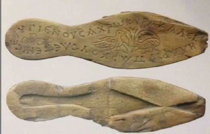 A Pair Of 1,500-Year-Old Lady’s Sandals With A Sweet Message In Greek Was Recently Discovered During Digs Associated With The Marmaray Project In Istanbul