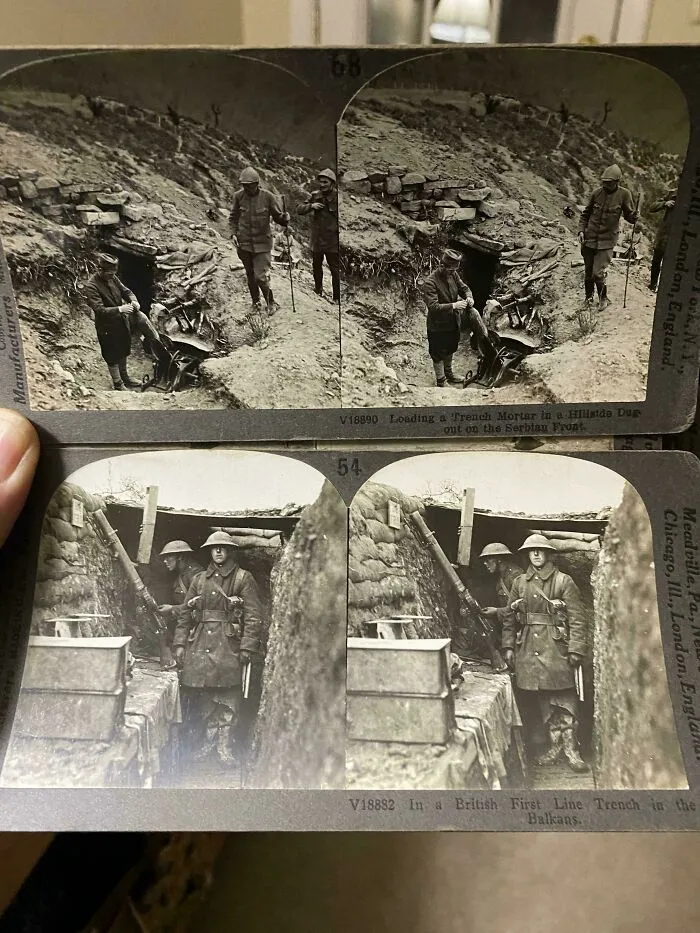 Just Picked Up 200 Stereoscopic Slides And Half Are WWI