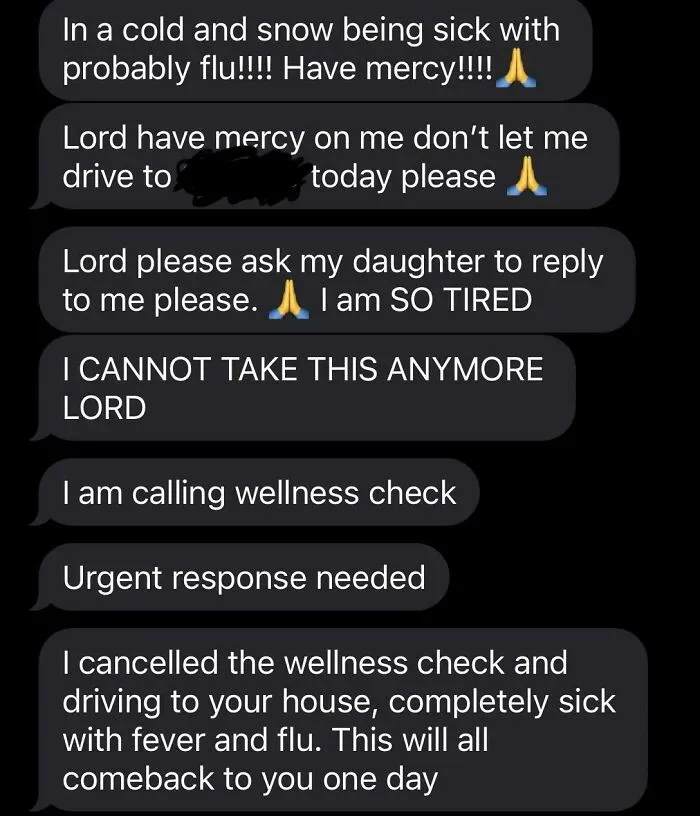 Anti Vax Mom Shows Up Uninvited With Flu/Covid, 40+ Texts