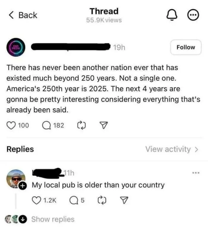 So Many Countries Older Than USA