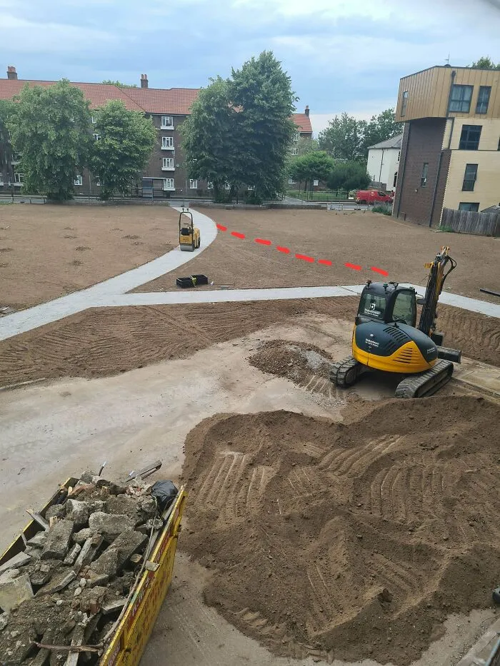 A Desire Path In The Making
