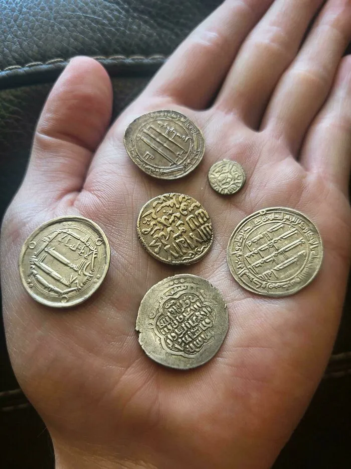 A Handful Of Coinage From Various Medieval Islamic Dynasties