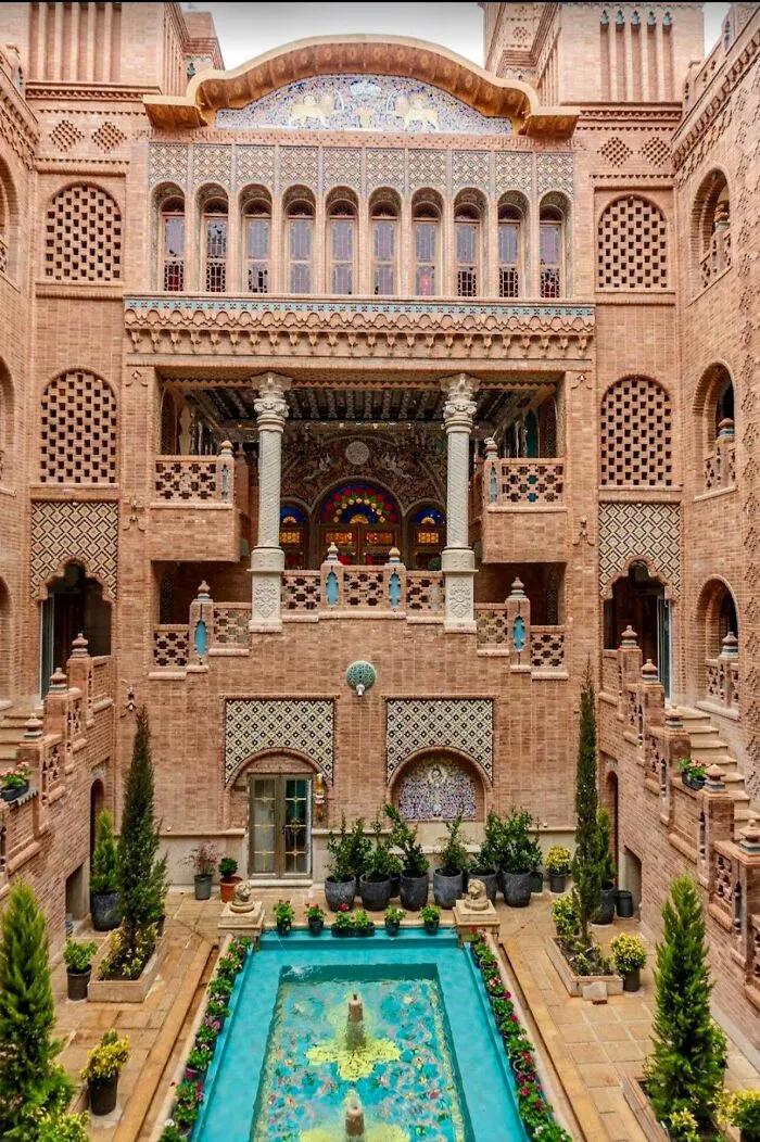 Youtab Hotel In Shiraz, Iran. Recently Built In Accordance With Classical  Iranian Architecture