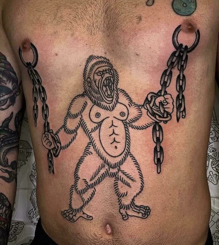 Alguien decidió tatuarse esto