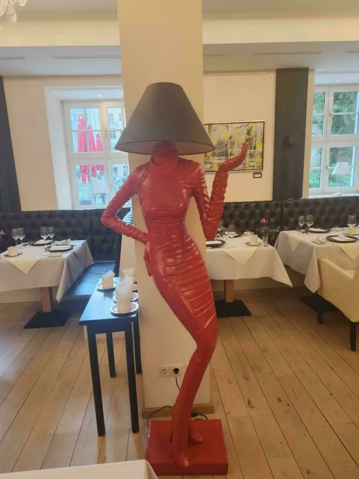 Lámpara en un hotel de Dresden