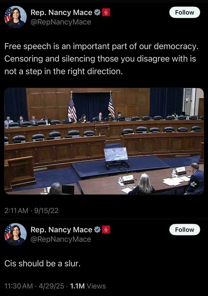 Freedom Of Speech For Me, But Not For Thee
