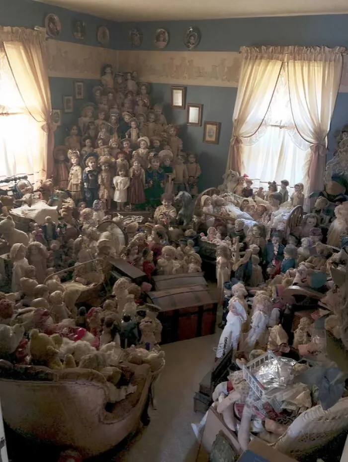 A Fraction Of My Aunt’s Antique Doll Collection -There Are Hundreds. Guess Who Inherits Them?
