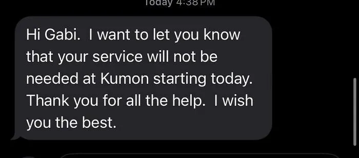 Suddenly Got Fired Out Of Nowhere