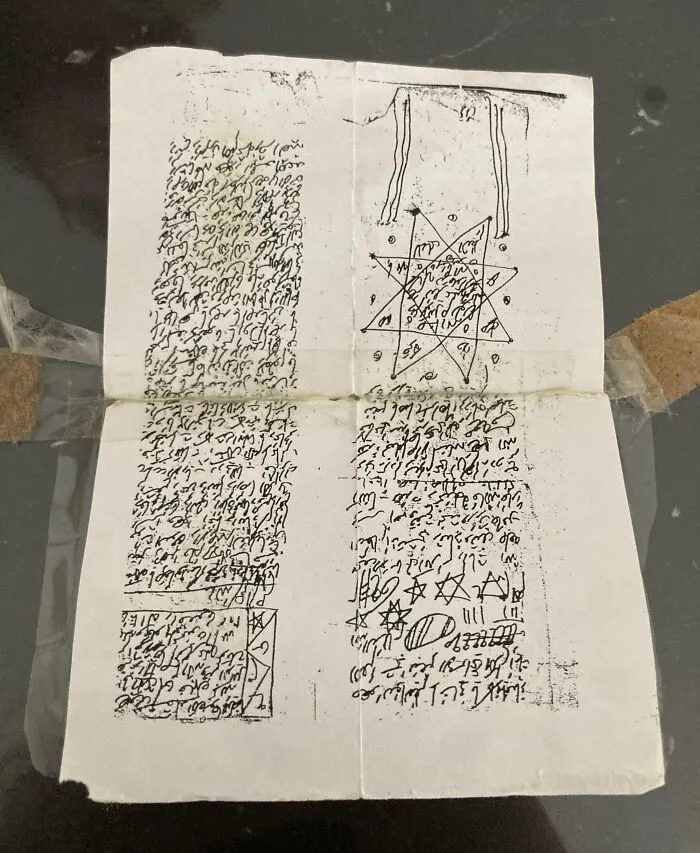 Found This Behind A Piece Of Furniture In Our Bathroom