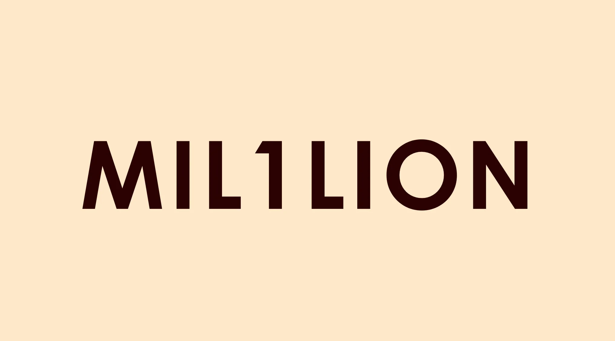 Rebus visual challenge showing the word million with the number 1 replacing the letter I to guess the rebus phrase.