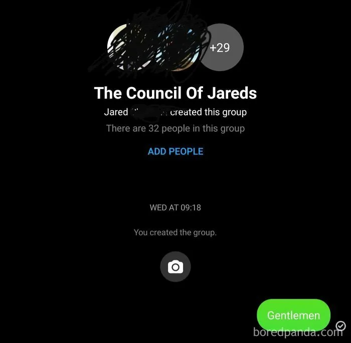 I Got Bored. So I Made A Giant Group Chat With A Bunch Of Dudes Named "Jared"