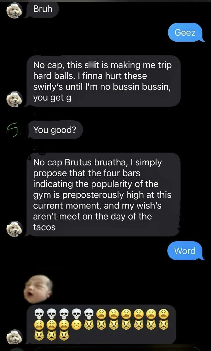 My Son’s Text To Our Family Group Chat. Where Is The Gen Z Slang Guide When You Need It