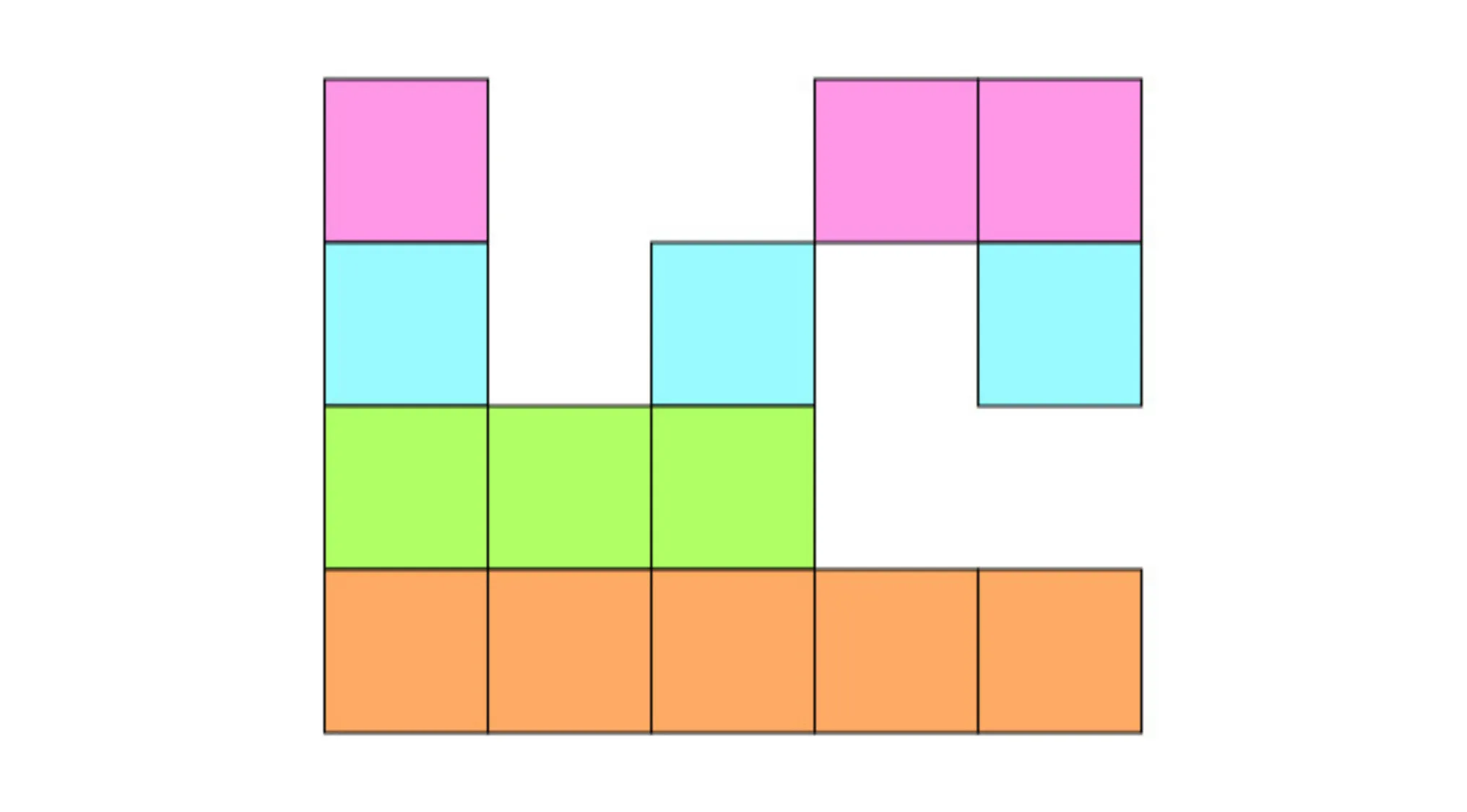 Colorful puzzle grid with one missing piece, part of a visual IQ quiz to find the piece that fits logically in the space.