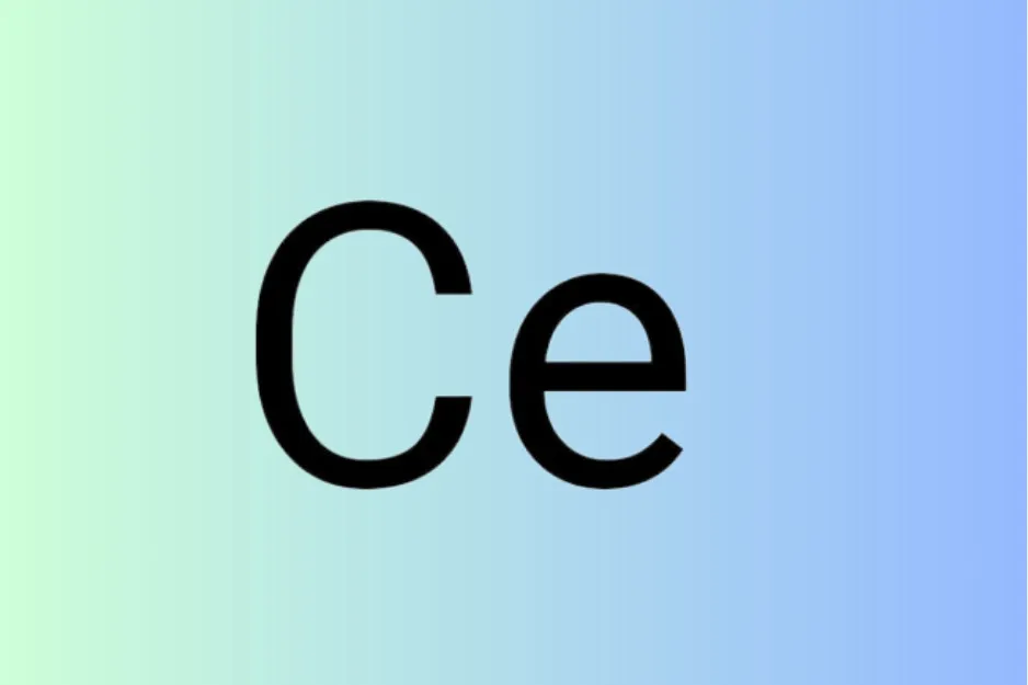Letters Ce displayed on a gradient background in a puzzle testing which letter combination completes the puzzle A
