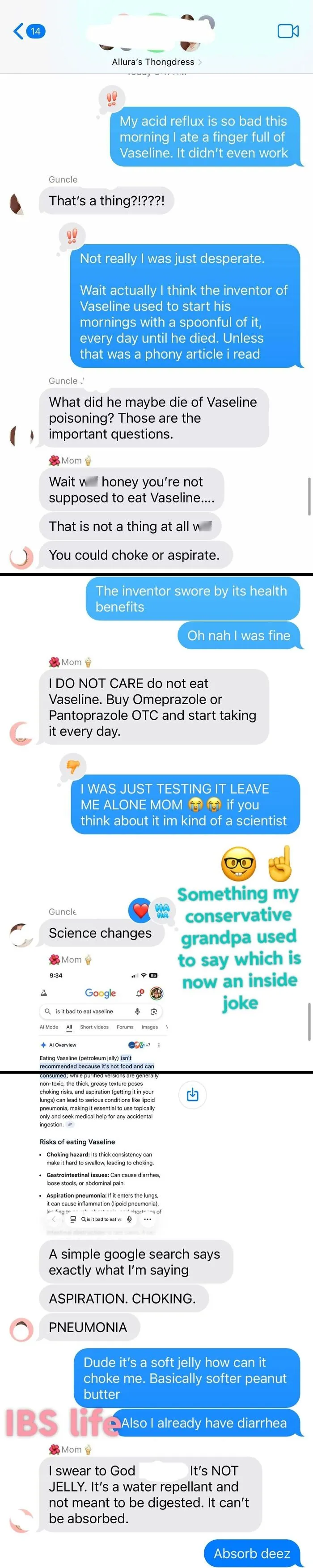 Teasing My Nurse Mom In The Family Group Chat