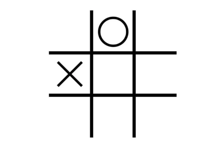 Noughts and crosses grid with X and O placed, asking which grid completes the pattern in a supreme level puzzle.