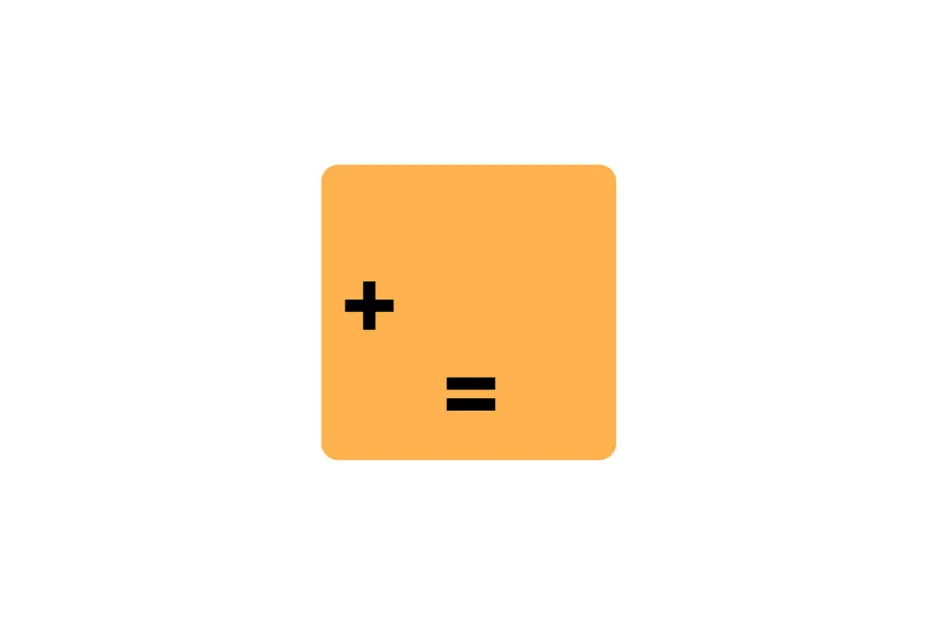 Orange square with plus and equal signs representing a supreme level math concept with a correct answer choice A.