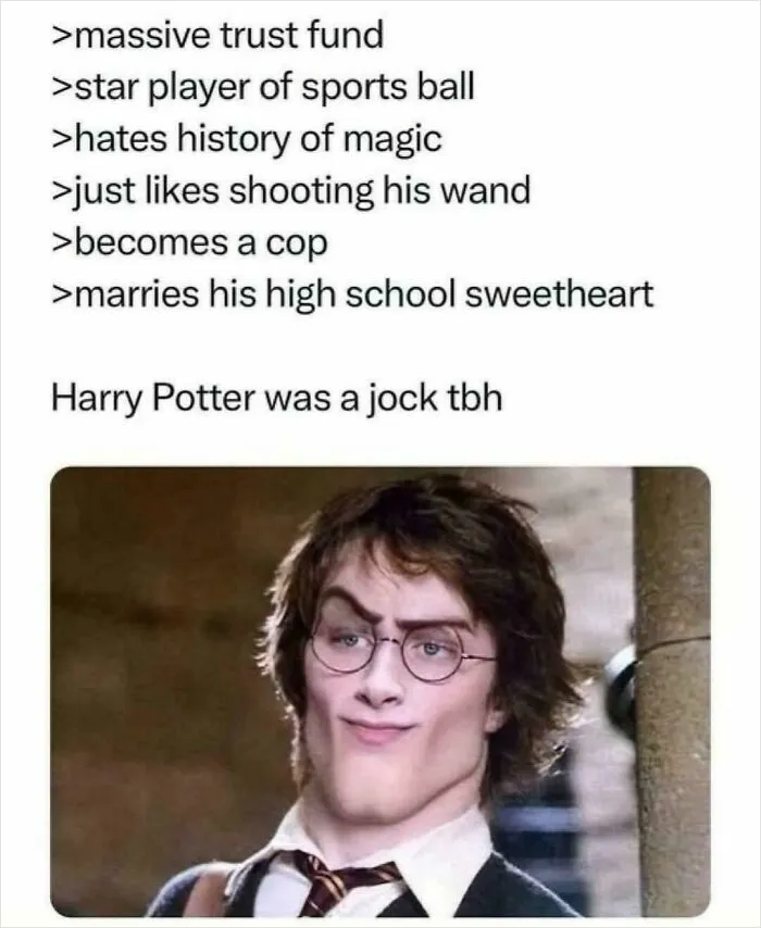In The Harry Potter Film Series (2001-2011), The Film's Makers Were Successfully Able To Take An American Media Trope And Convince The World That It Was A British-Themed Story