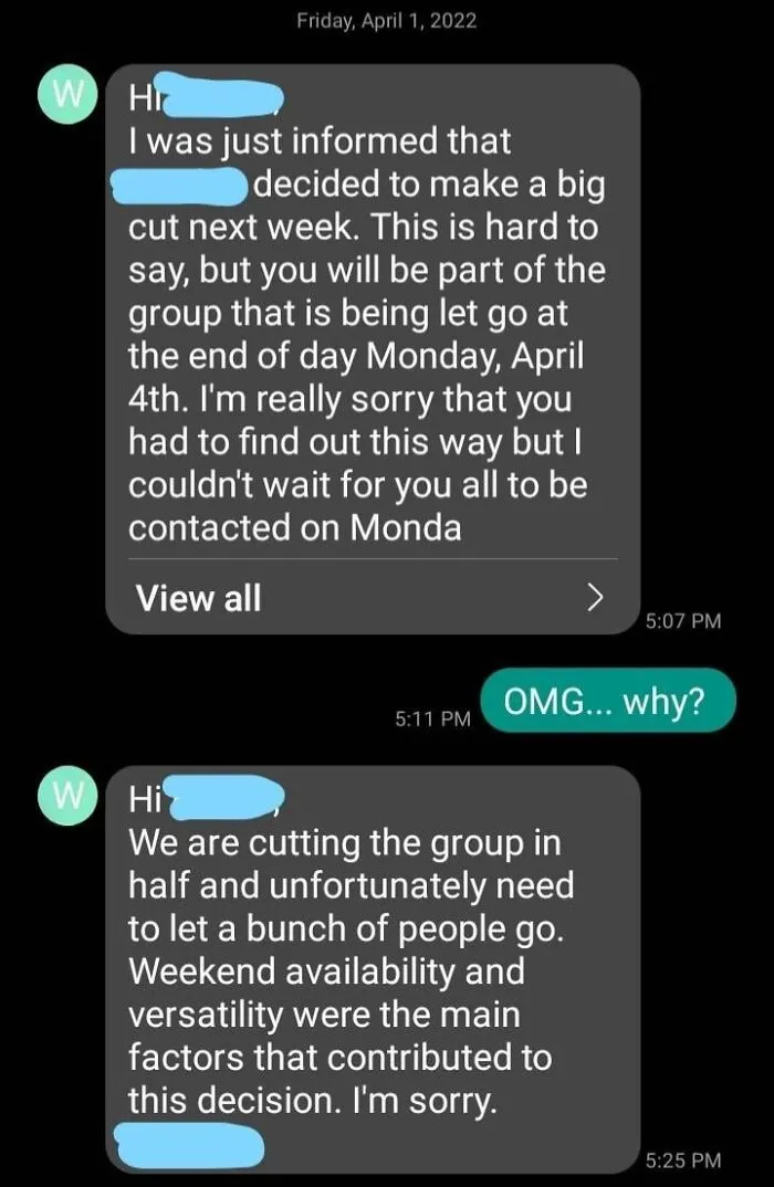 I Got Fired On April Fool's Day Over Text Message (And Disability-Shamed)