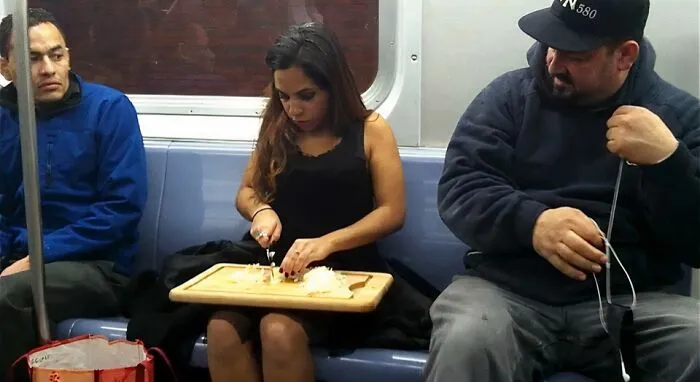 Only In A NYC Subway... Priceless Reaction