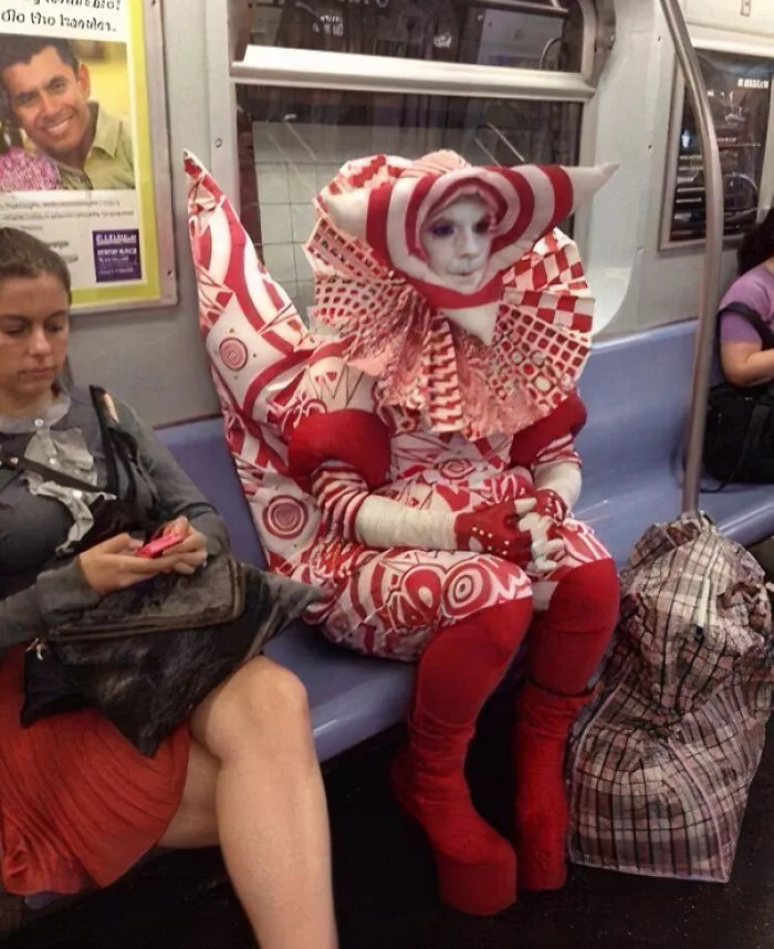 Friend Saw This Dude On The Subway In NY