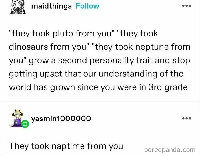 Tumblr post humorously discussing personality traits and changes, reflecting wild and unexpected Tumblr moments.