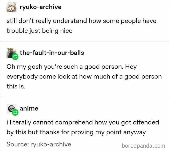 Tumblr conversation highlighting kindness and misunderstandings in a wild and unexpected social media interaction.