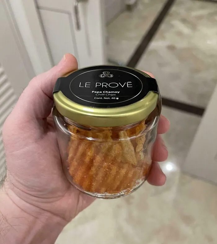 This Tiny Jar Of Chips For Sale In My Hotel Room