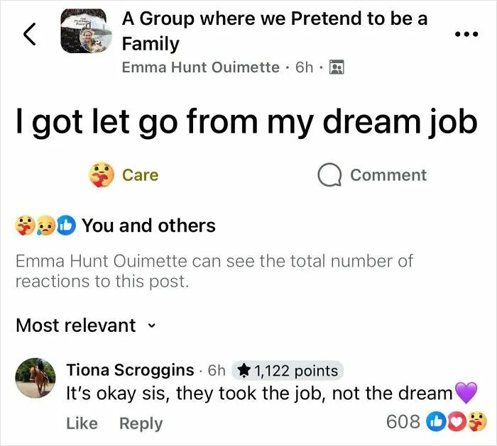 A Group Where We Pretend To Be A Family
