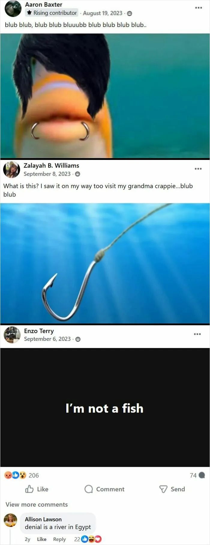 A Group Where We All Pretend To Be Fish