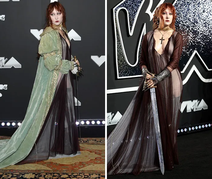 The 2024 VMAs Medieval Goth Look And The Photographer Clash
