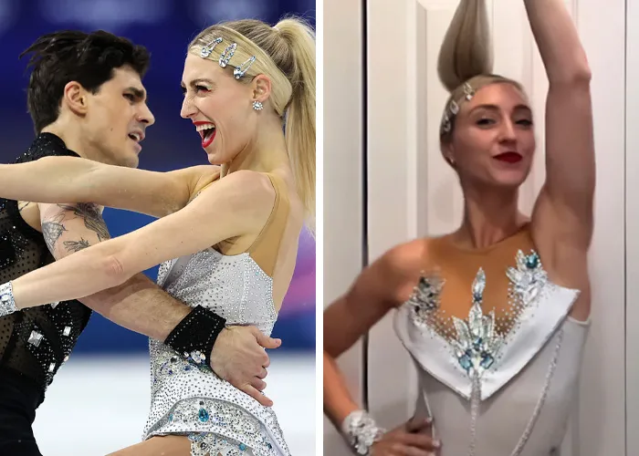 Olympic Ice Skater's Viral  Costume Mishap