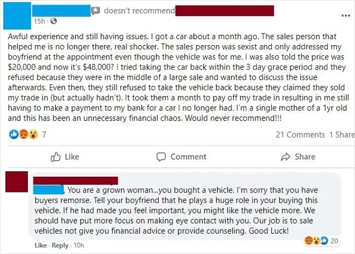 Free Sexism With Every Vehicle Purchased!