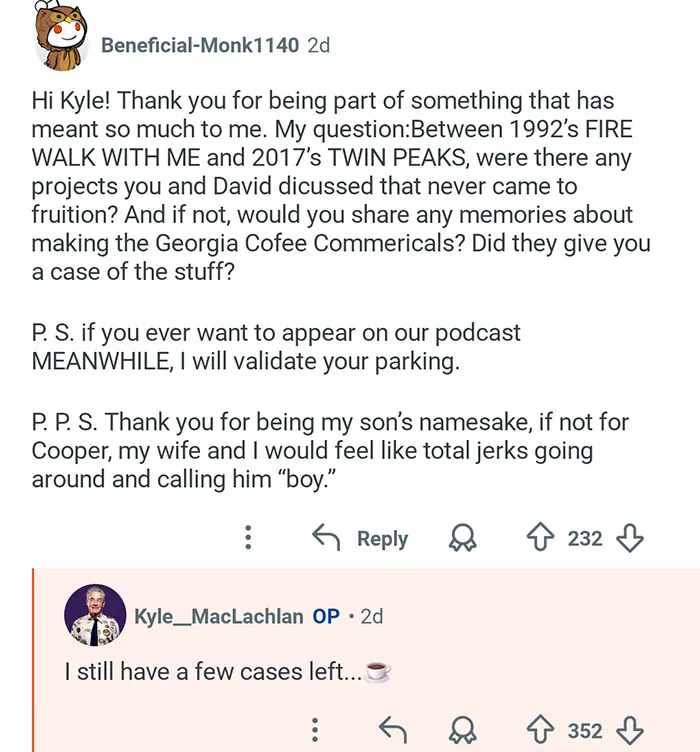 “Ask Me Anything!”: Actor Kyle MacLachlan Responds To Fans’ Burning Questions About Twin Peaks 