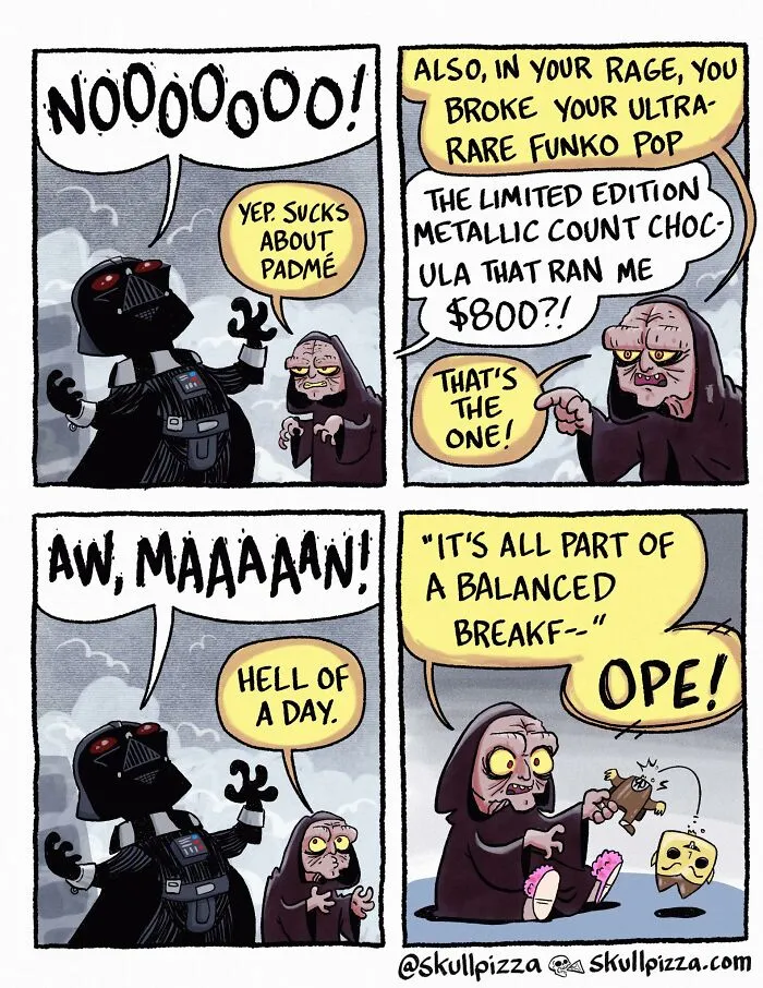 “Skull Pizza” Comics That Turn Nightmares Into One Liners (28 New Pics)