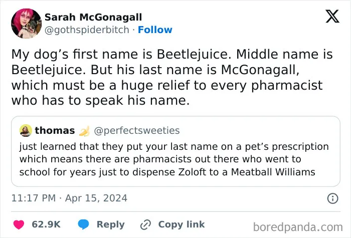 40 Pet Names So Unhinged Even Pharmacists Had To Laugh