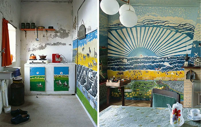 Milkman Ruurd Wiersma Spent Five Years Decorating The Walls Of His Modest House In Burdaard
