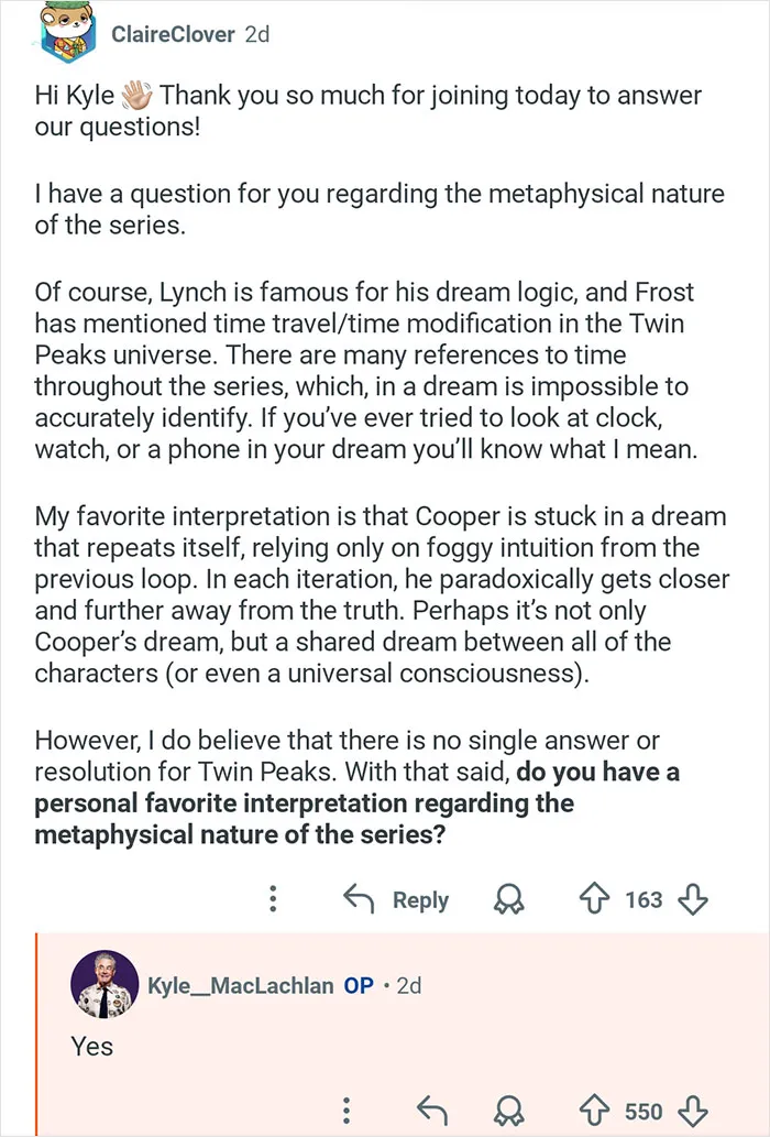 “Ask Me Anything!”: Actor Kyle MacLachlan Responds To Fans’ Burning Questions About Twin Peaks 