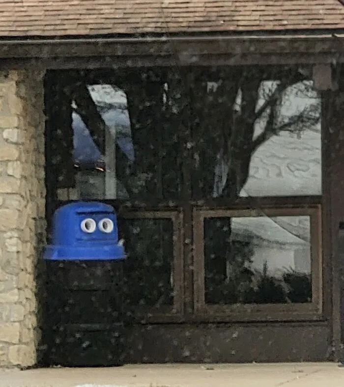 Spotted Today At A Rest Stop. He's Seen Too Much