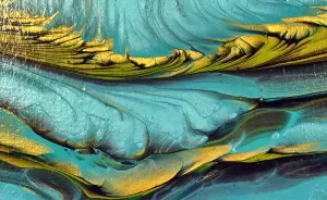 Gorgeous Acrylic Pour Painting Using The “Dirty” Split Cup Technique