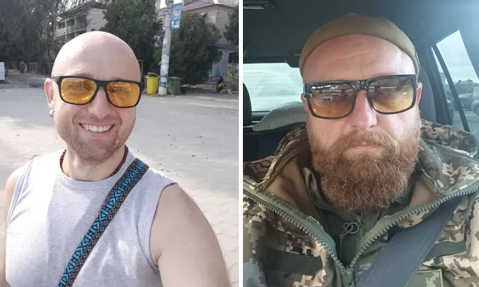 40 Ukrainian Soldiers Reveal How War Transformed Them In Striking Before-And-After Photos
