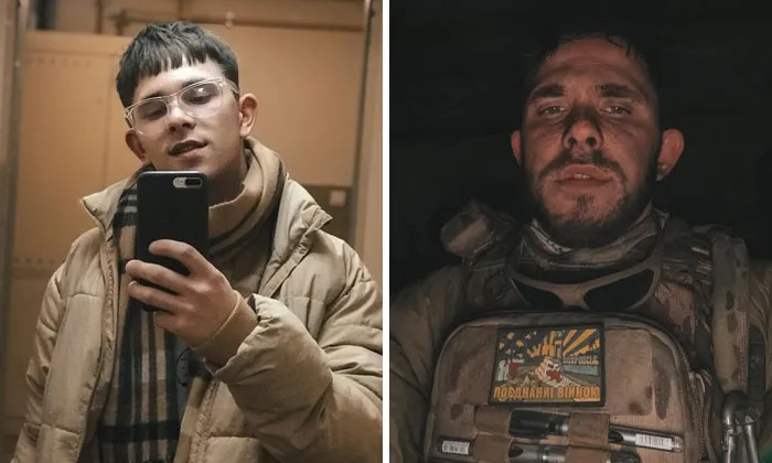 40 Ukrainian Soldiers Reveal How War Transformed Them In Striking Before-And-After Photos