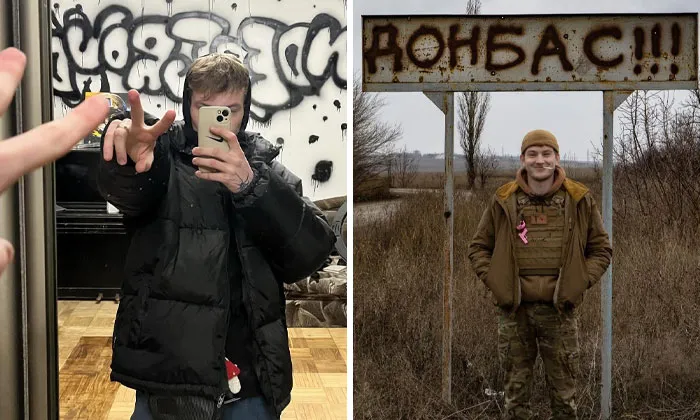 Before-and-after photos of Ukrainian soldiers showing powerful transformation during the war in Ukraine.